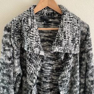 The Limited long knit cardigan | black and gray | size large